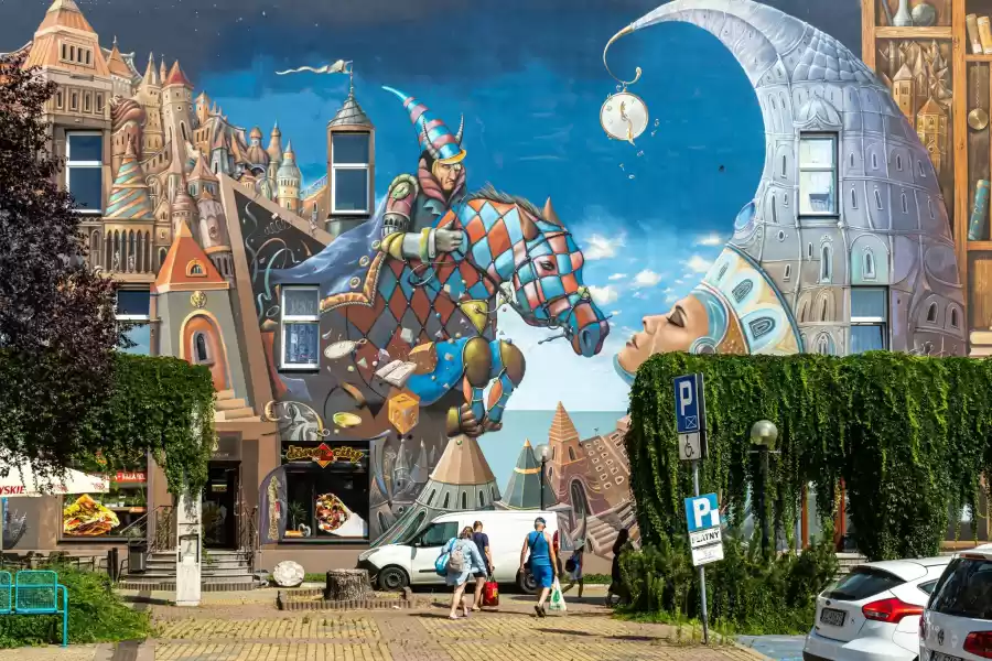Mural straznik czasu czestochowa