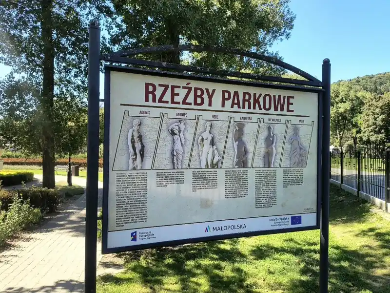 Ogrody tematyczne w Muszynie panorama uzdrowiska