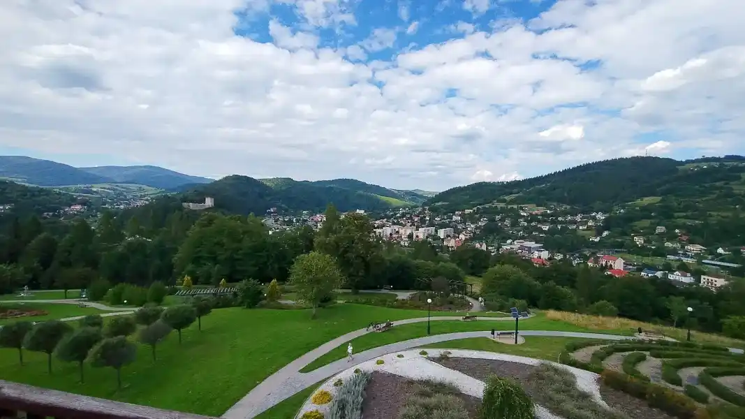 Ogrody zmyslow Muszyna panorama doliny