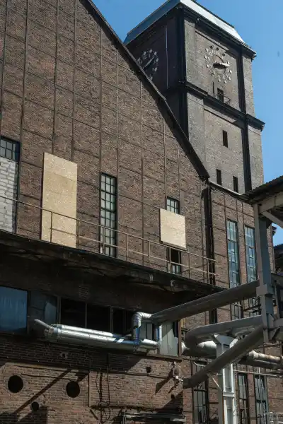Elektrociep ownia EC Szombierki detal architektury ceglanej