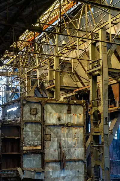 Stalowa konstrukcja hali EC Szombierki industrial urbex