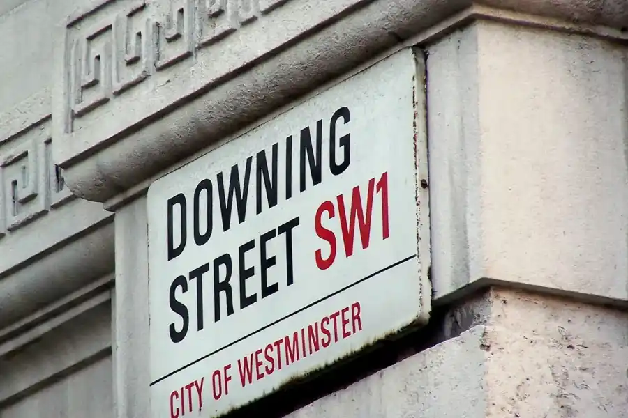 downing street tabliczka londyn westminster
